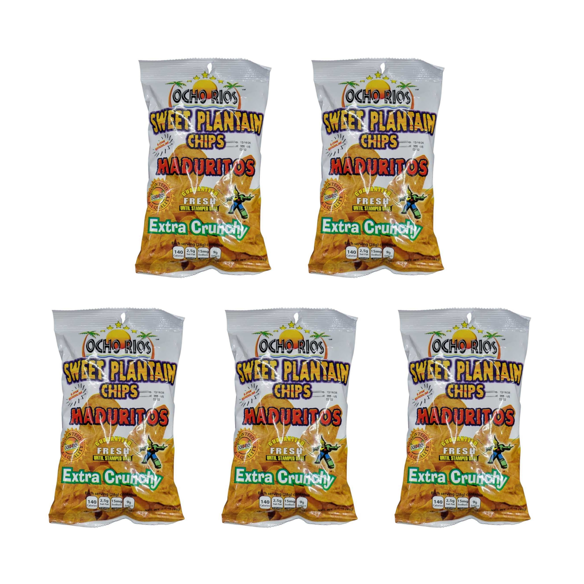 Ocho Rios Plantain Chips pack of 5 bags