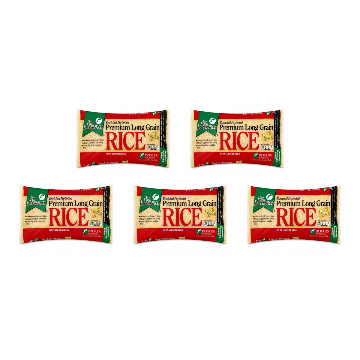 Par Excellence Parboiled Rice pack of 5 bags