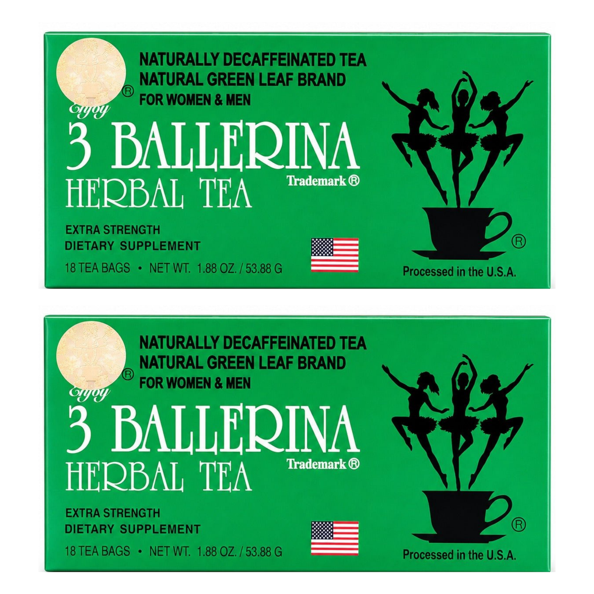 3 Ballerina Tea 18 Bags pack of 2 boxes