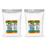 African United Food White Corn Flour 3 lb pack of 2 bags