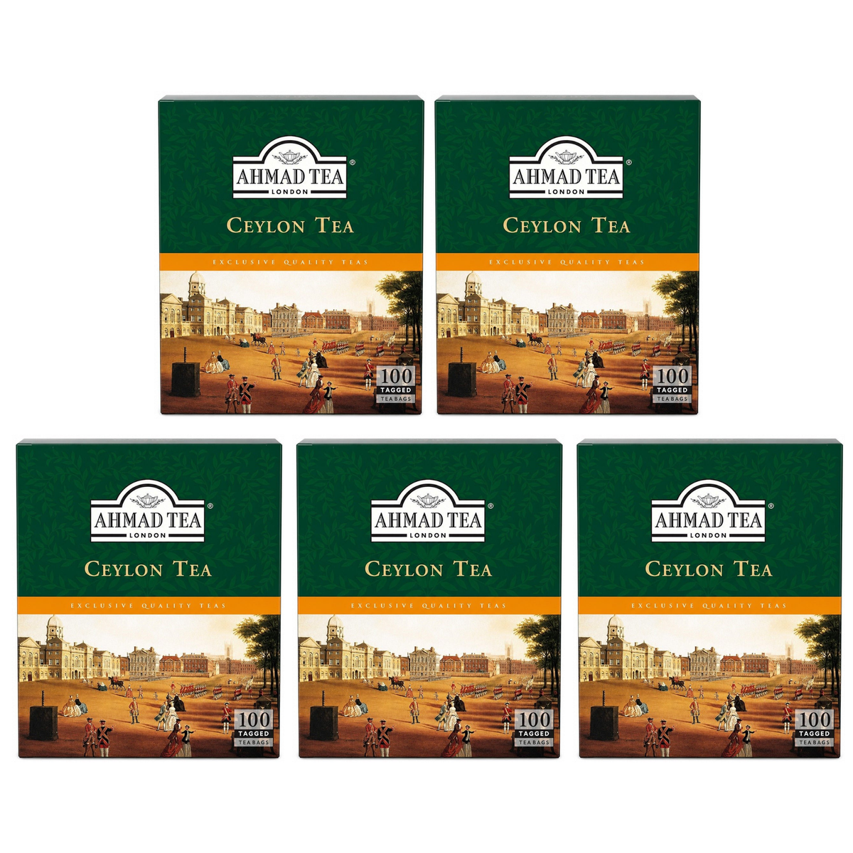 Ahmad Ceylon Tea 100 Bags pack of 5 boxes