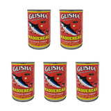 Geisha Mackerel in Tomato Sauce pack of 5 cans
