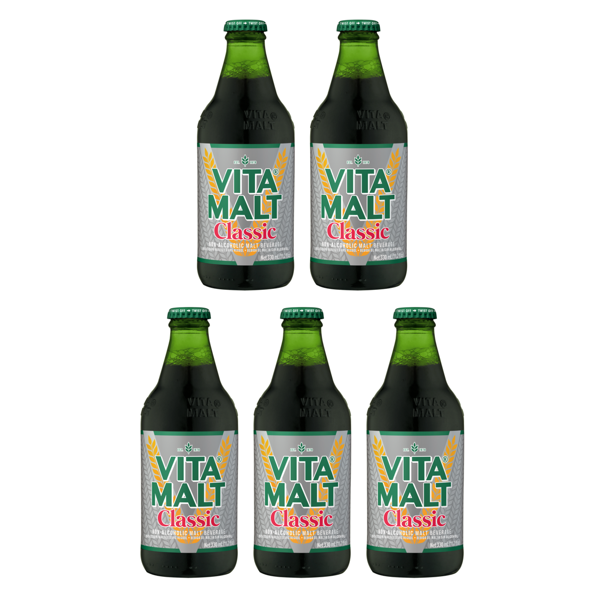 Vitamalt Classic pack of 5 bottles