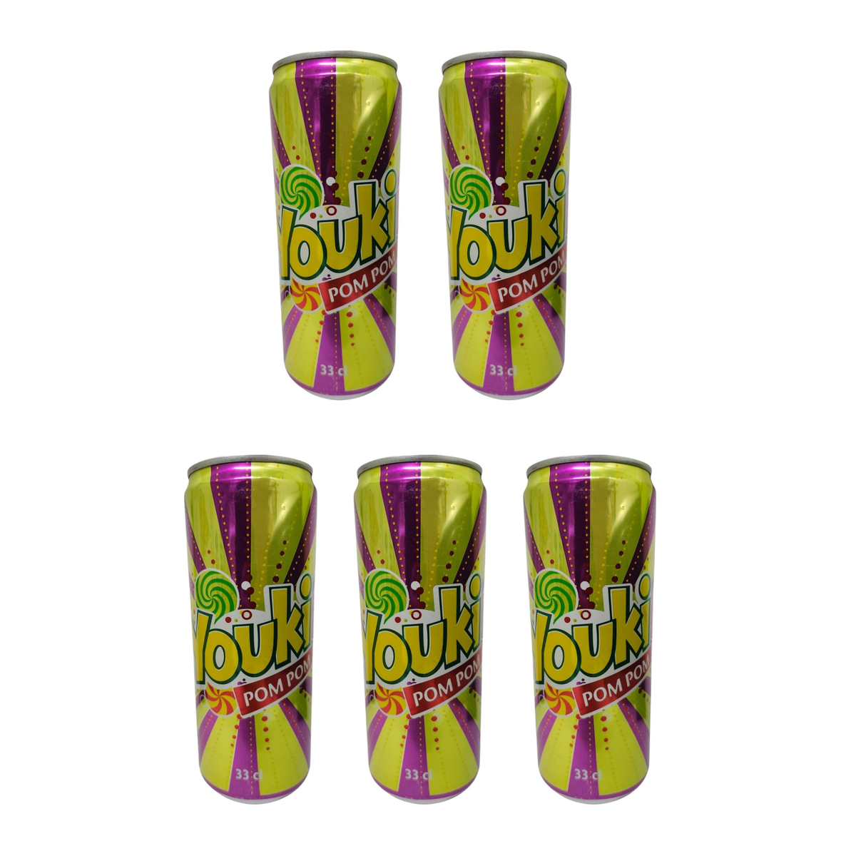 Youki pom pom pack of 5 cans