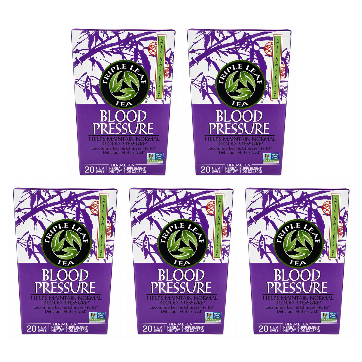 Triple Leaf Blood Pressure Tea pack of 5 boxes
