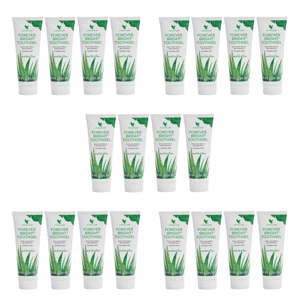 Forever Bright Toothgel 4-pack pack of 5 packs