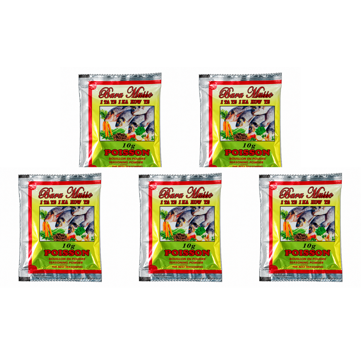 Fish Seasoning powder / 1 pack of 5 sachets, Bara Musso fish seasoning, save 4%