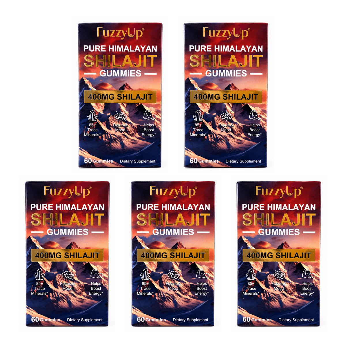 Shilajit Gummies pack of 5 boxes