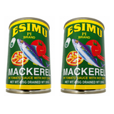 Esimu Pi Mackerel in Tomato Sauce with Chili pack of 2 cans