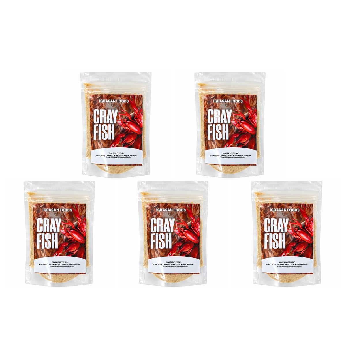 Igbasan Crayfish Seasoning pack of 5 pouches