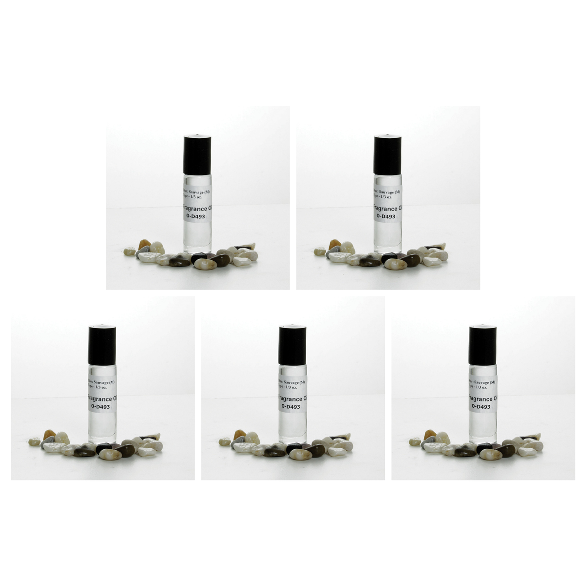 Sauvage type body oil 1/3 oz pack of 5 bottles