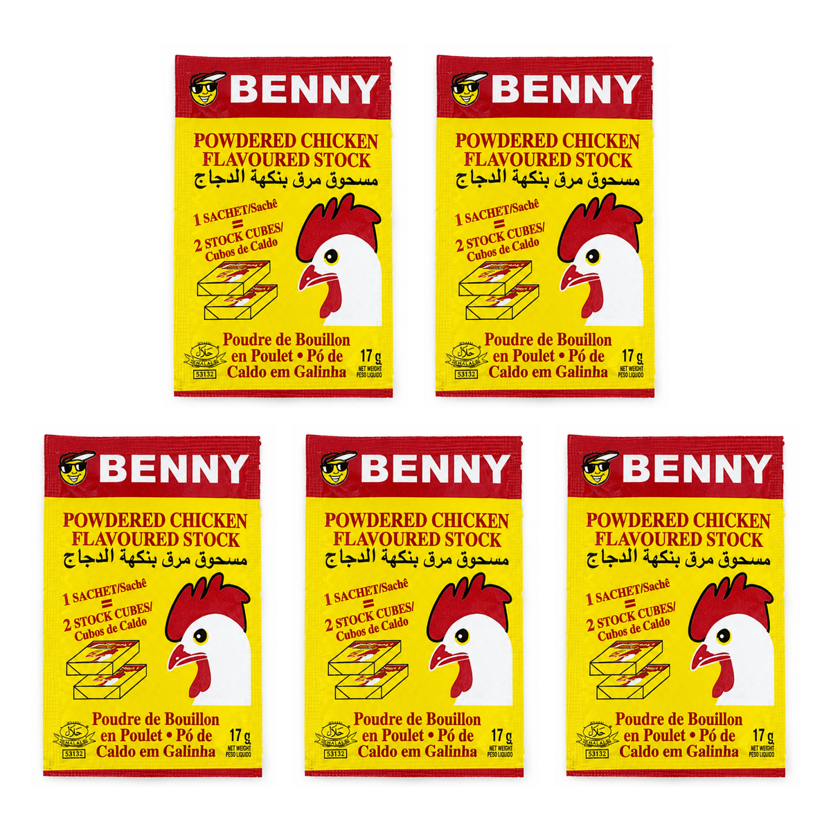 Benny Chicken Stock 17g pack of 5 sachets