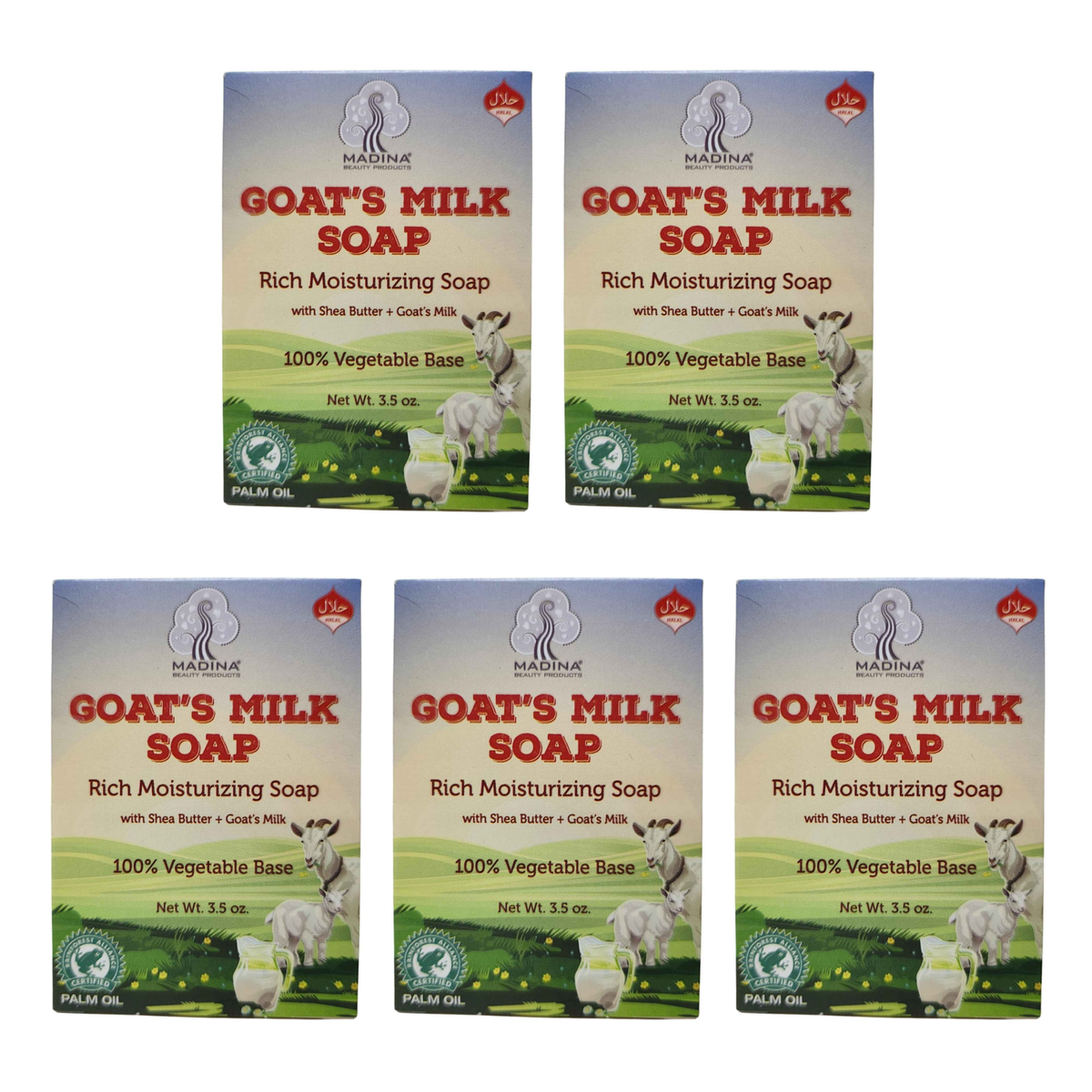 Goat's Milk Soap pack of 5 bars