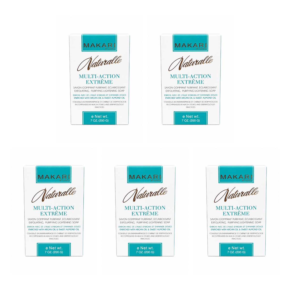 Makari Extreme Glow Soap 200g pack of 5 bars