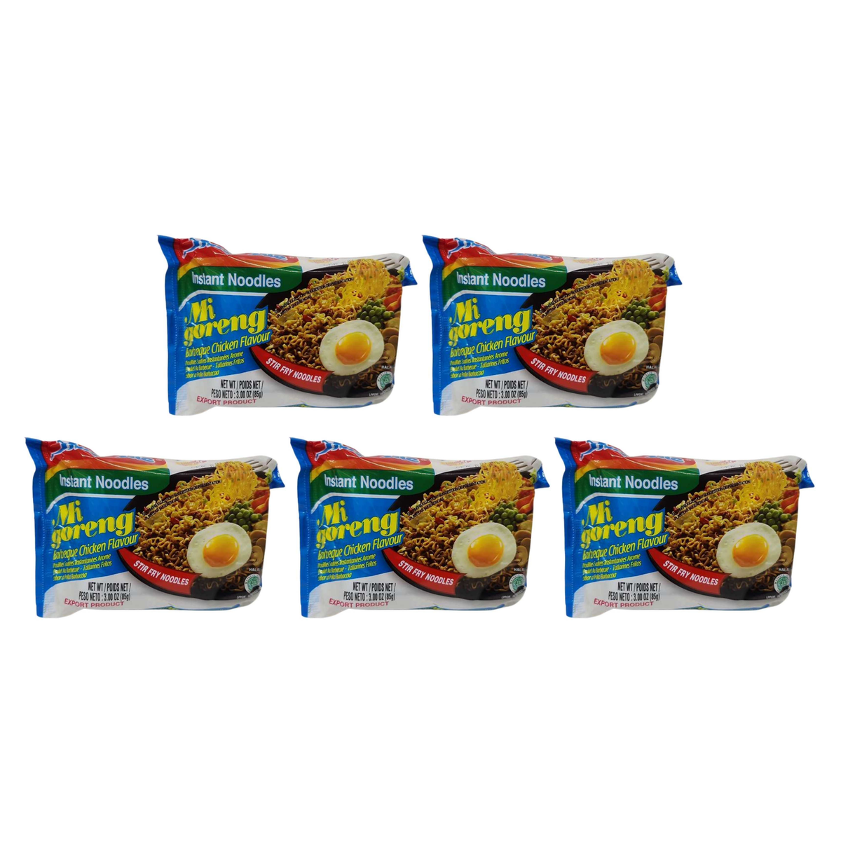 Mi Goreng BBQ Chicken Noodles pack of 5 packs