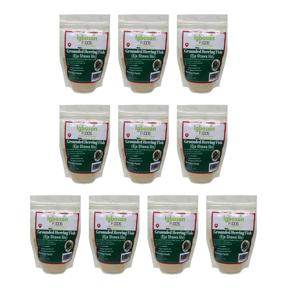 Grounded Herring Fish Eja Shawa Lilo pack of 10 bags