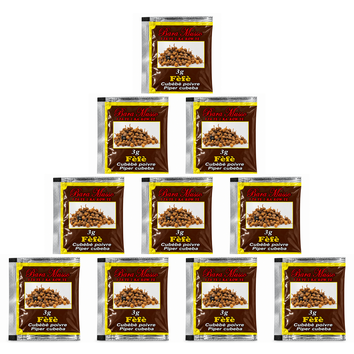 Bara Musso Fèfè / 1 pack of 10 sachets, Bara Musso Fèfè seasoning, save 6%
