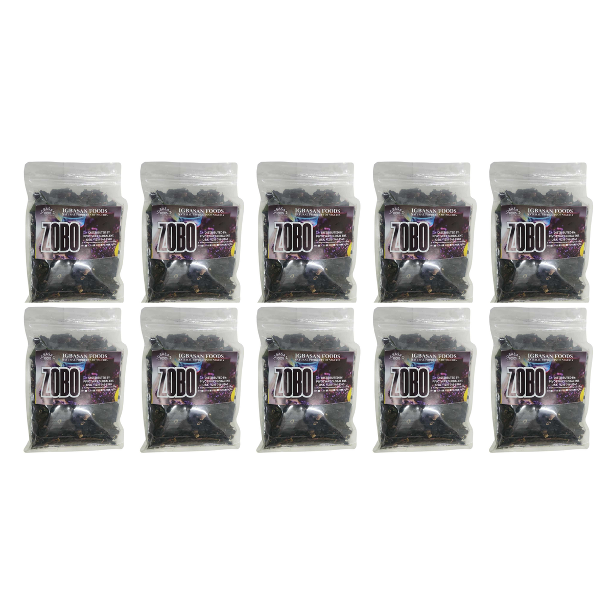 Zobo Leaves Dried Hibiscus pack of 10 bags