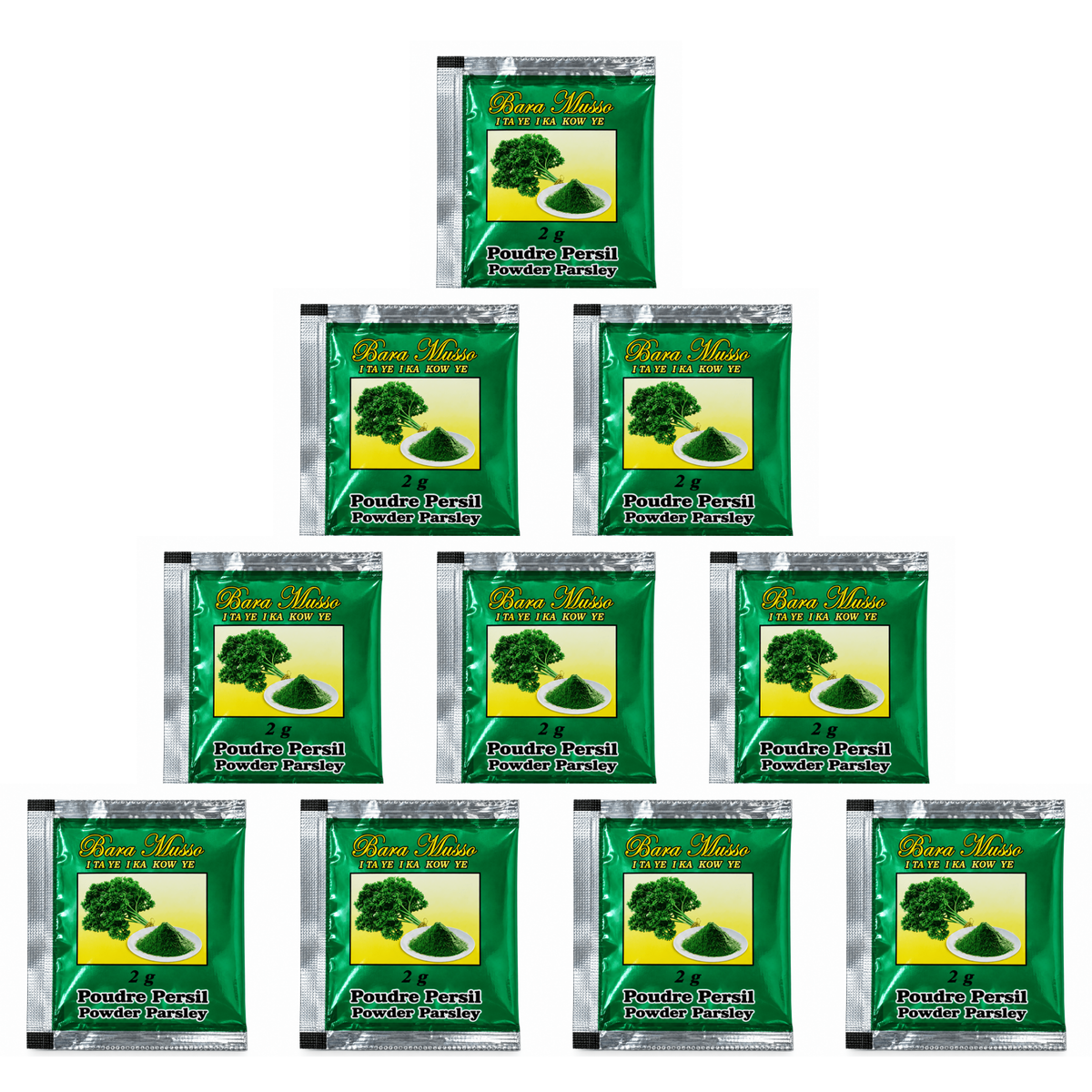 Parsley powder / 1 pack of 10 sachets, Bara Musso parsley powder, save 6%