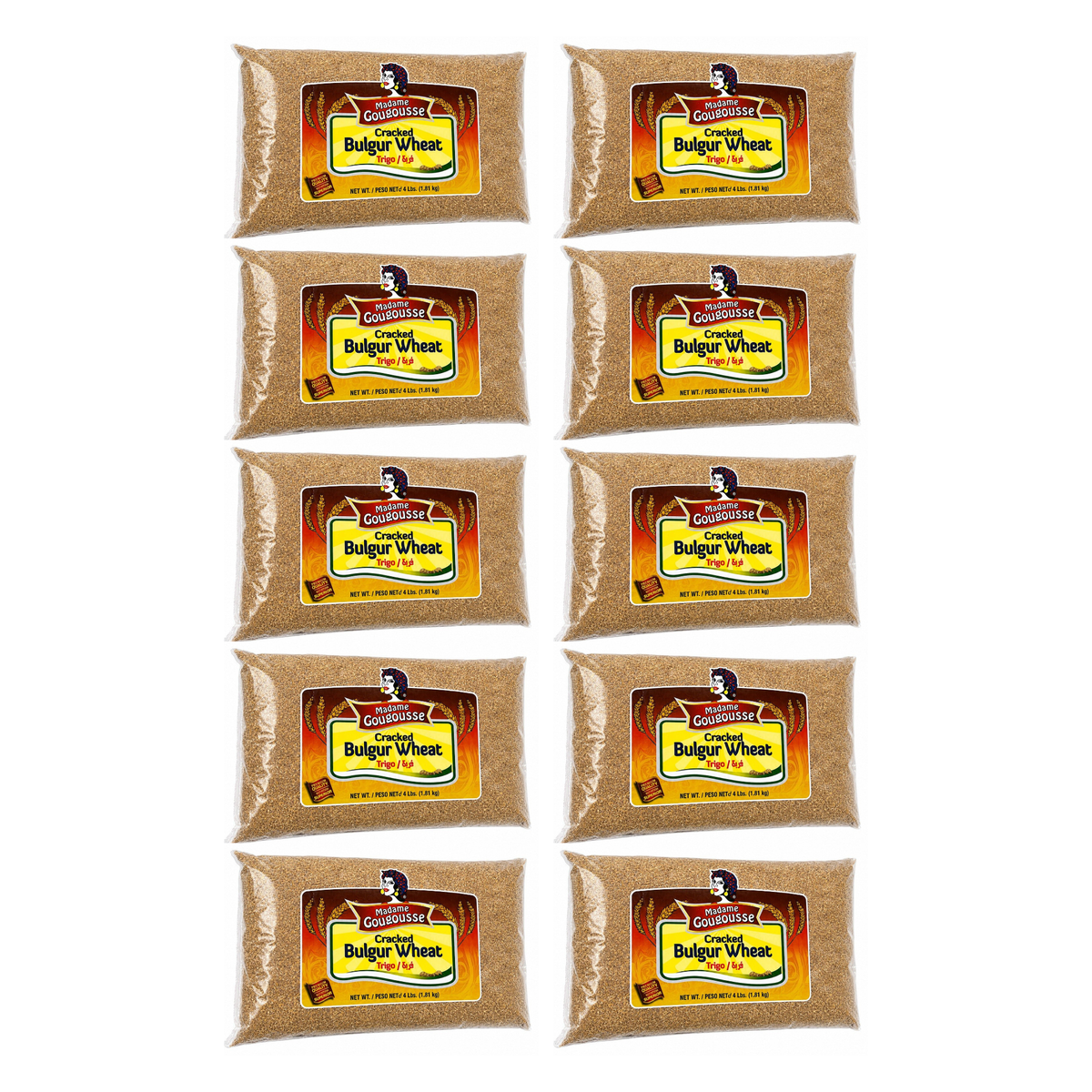 Madame Gougousse Bulgur Wheat 4 lb pack of 10 bags