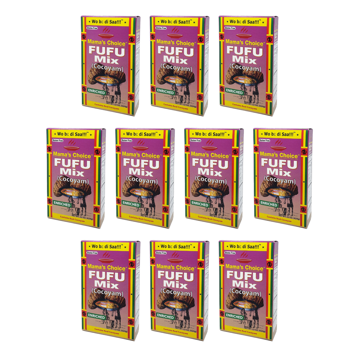 Mama's Choice Cocoyam Fufu pack of 10 boxes
