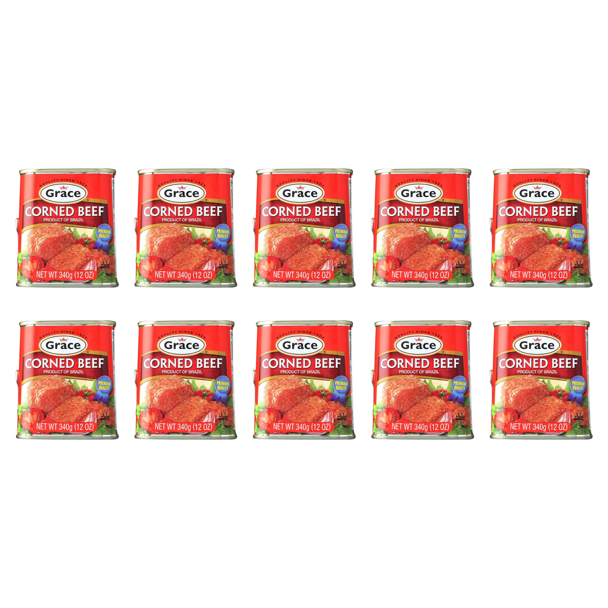Grace Corned Beef 12 oz pack of 10 cans