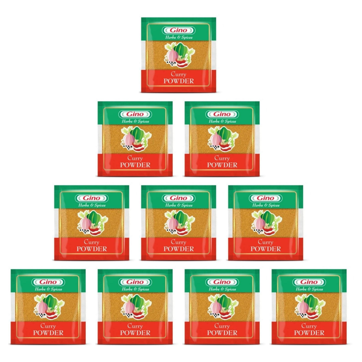 Gino Curry Powder pack of 10 packs