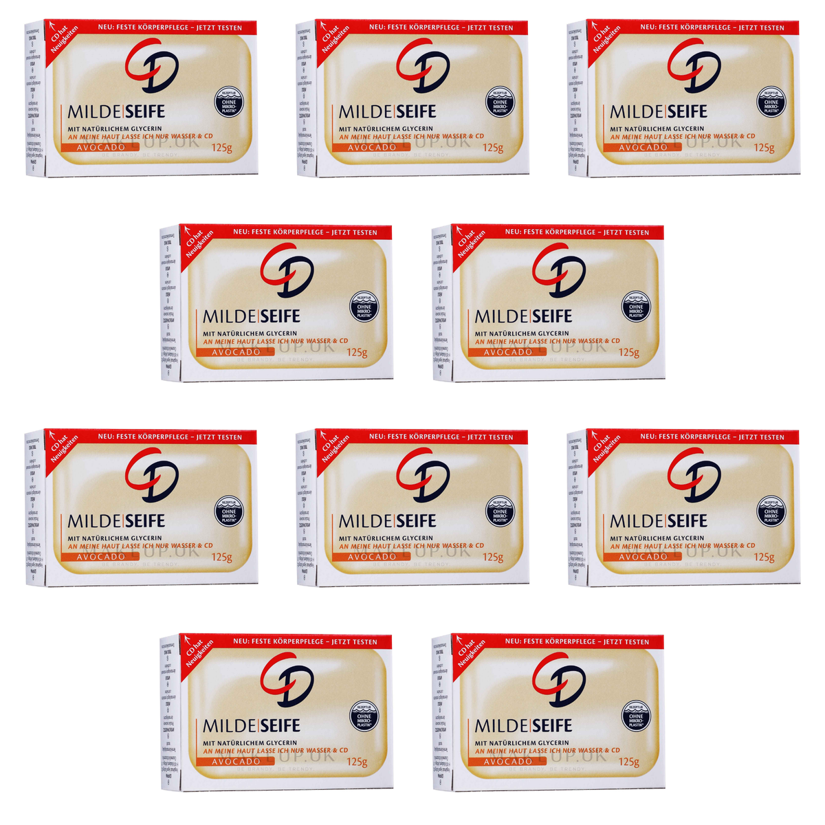 Glycerin Soap Avocado 125 g, pack of 10 bars