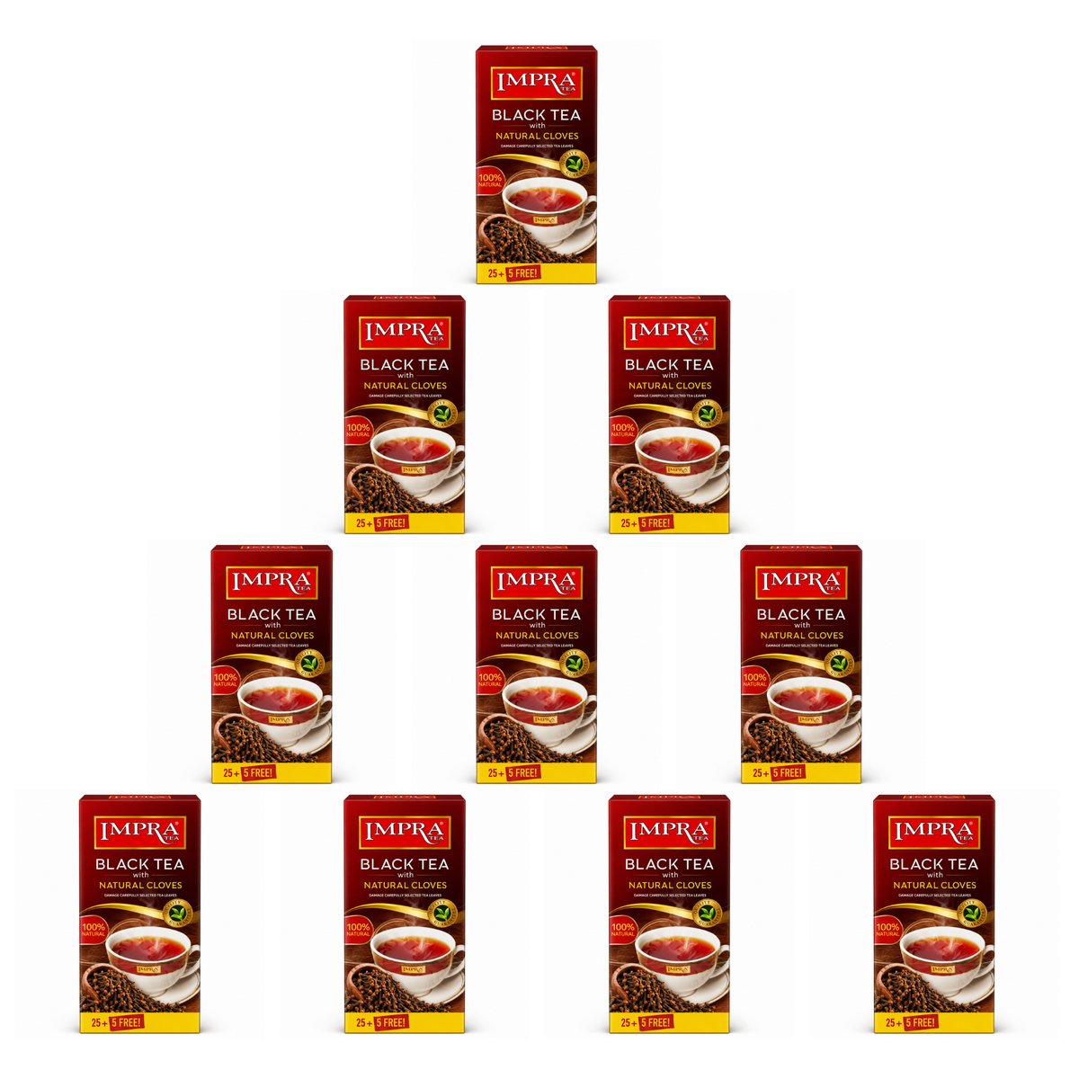 Impra Black Tea With Cloves pack of 10 boxes