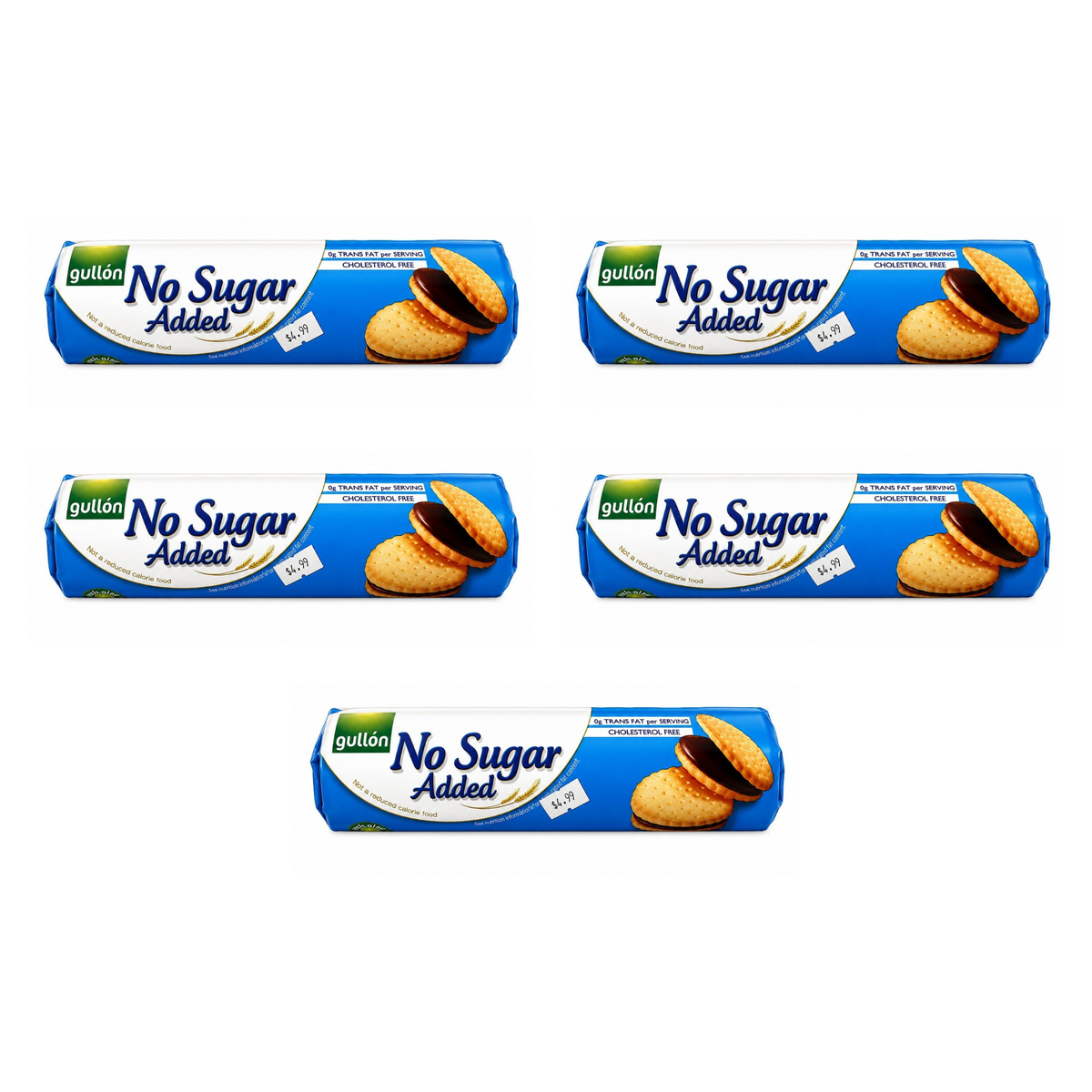 Gullon No Sugar Added Chocolate Sandwich Creams pack of 5 packs