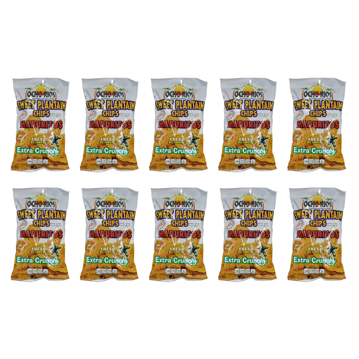 Ocho Rios Plantain Chips pack of 10 bags