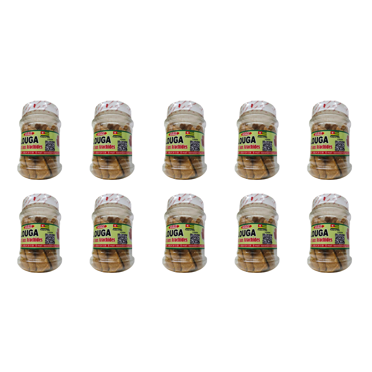 Lougat pack of 10 jars