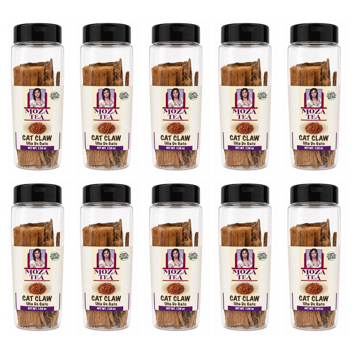 Moza Cat Claw Tea pack of 10 jars