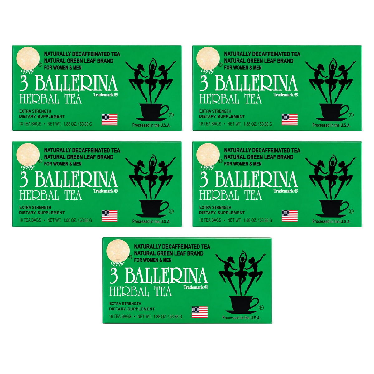 3 Ballerina Tea 18 Bags pack of 5 boxes