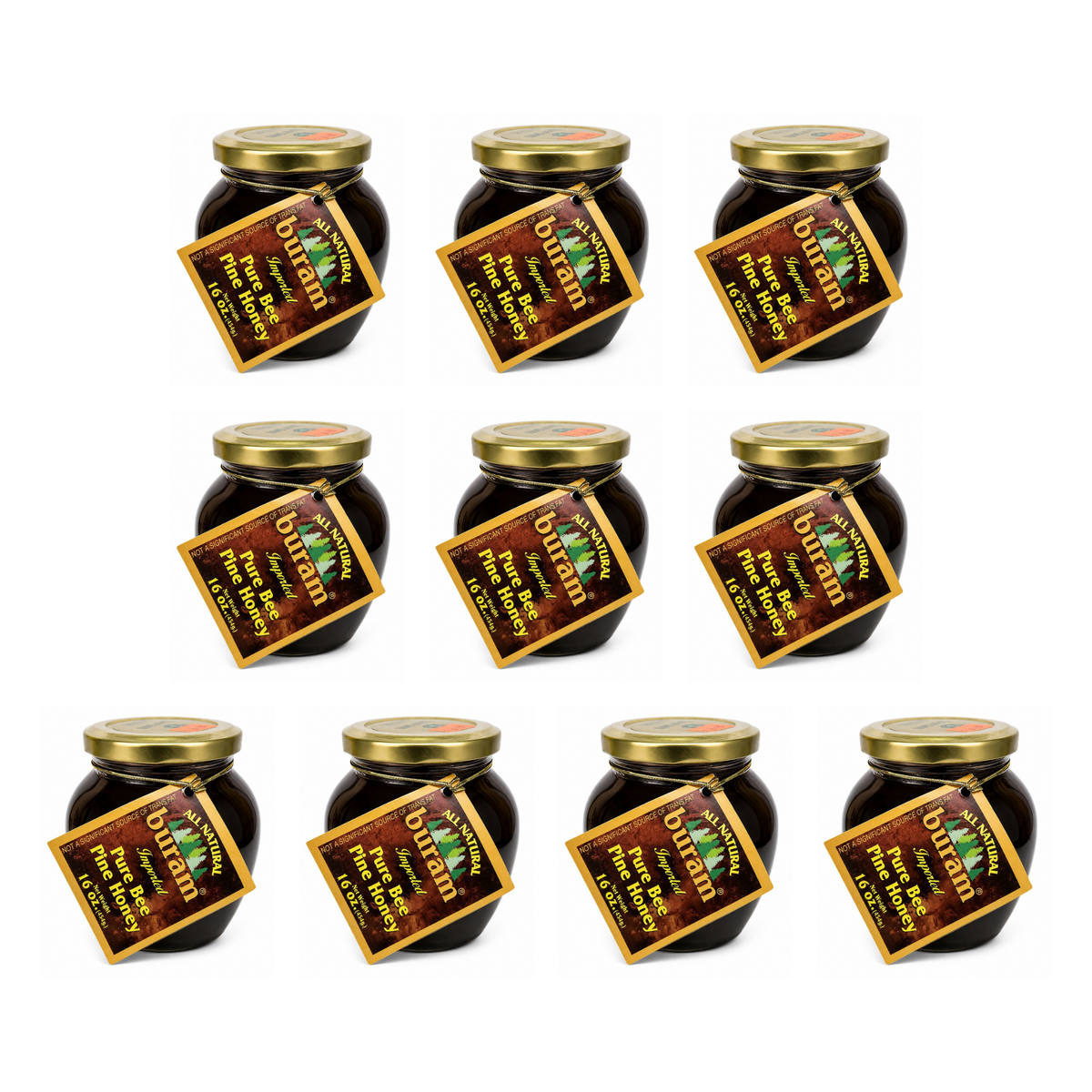 Buram Pine Honey pack of 10 jars