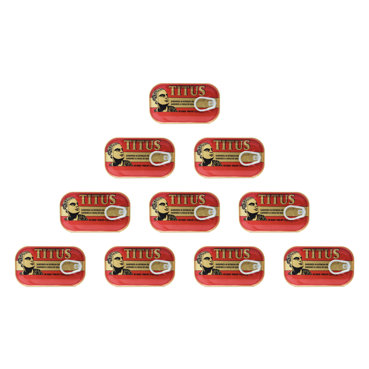 Titus Sardines 125g pack of 10 cans