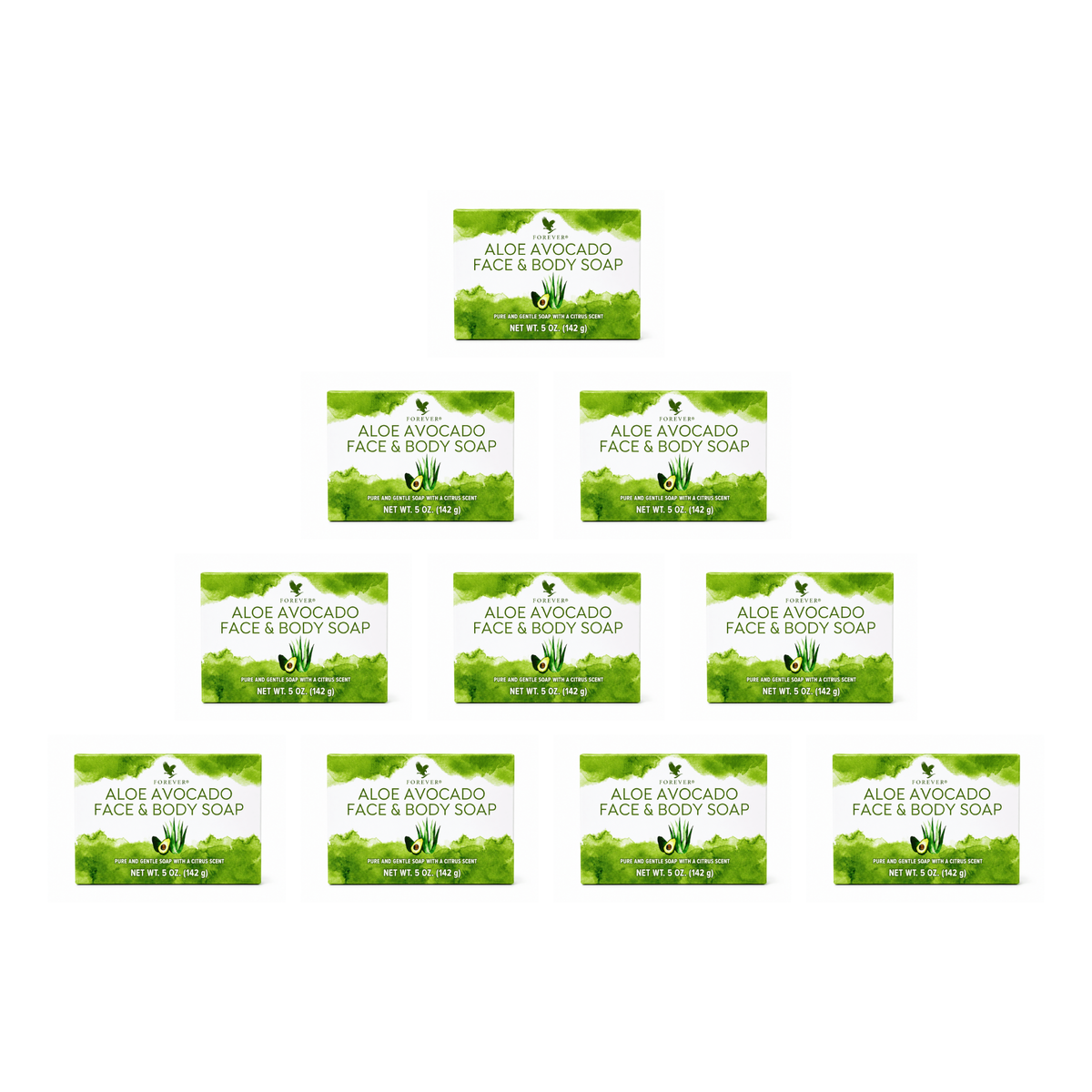 Aloe Avocado Face and Body Soap pack of 10 bars
