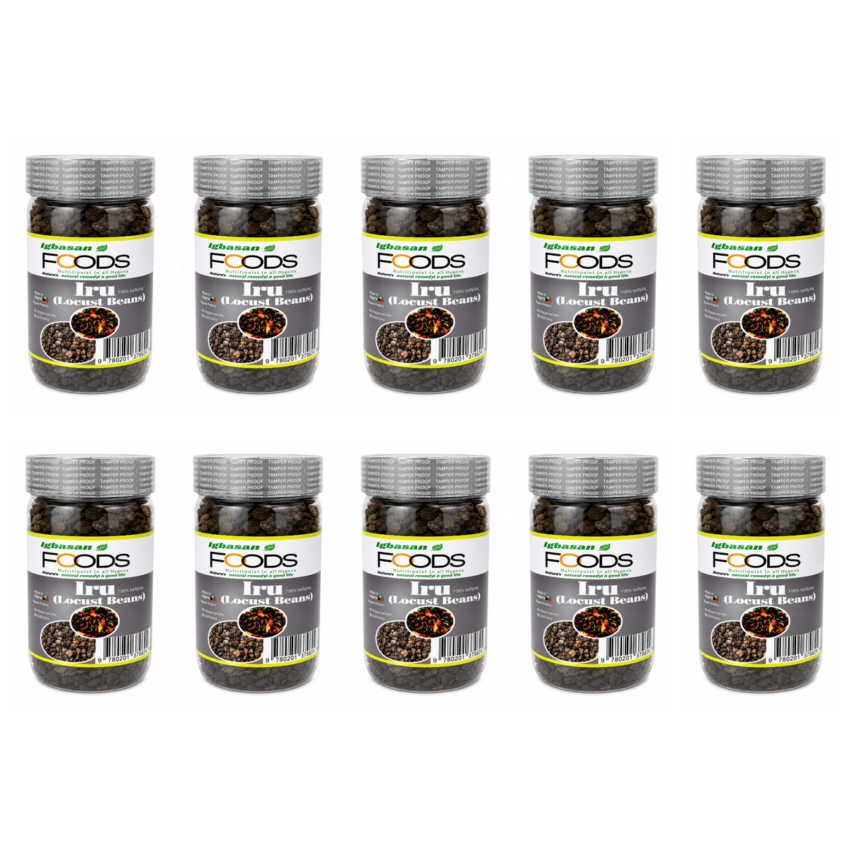 Igbasan Foods Iru pack of 10 jars
