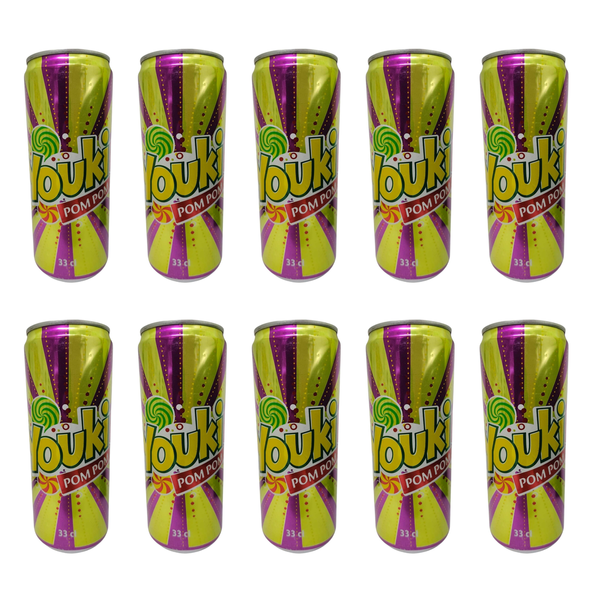Youki pom pom pack of 10 cans