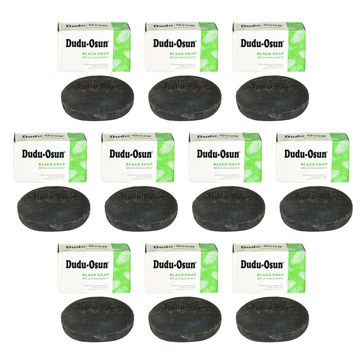 Dudu-Osun African Black Soap pack of 10 bars
