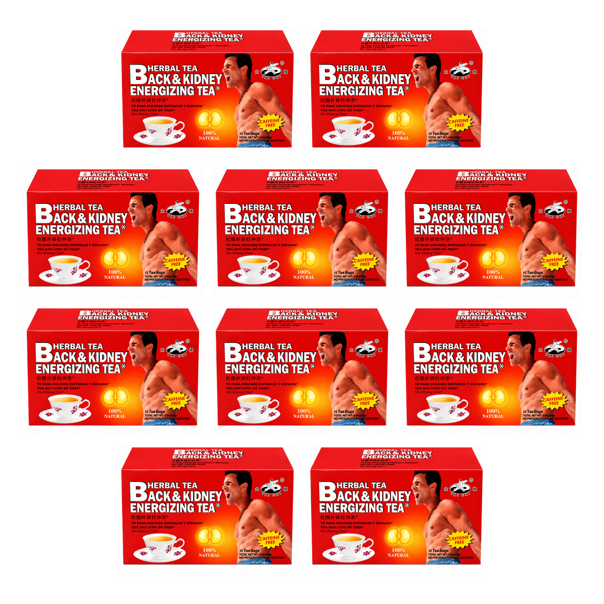 Tai Chi Back & Kidney Eucommia Tea pack of 10 boxes