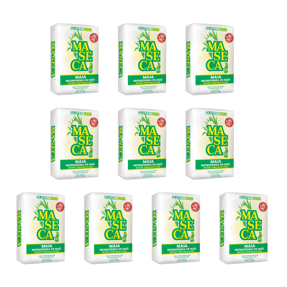 Maseca Instant Corn Masa Flour 4 lb pack of 10 bags