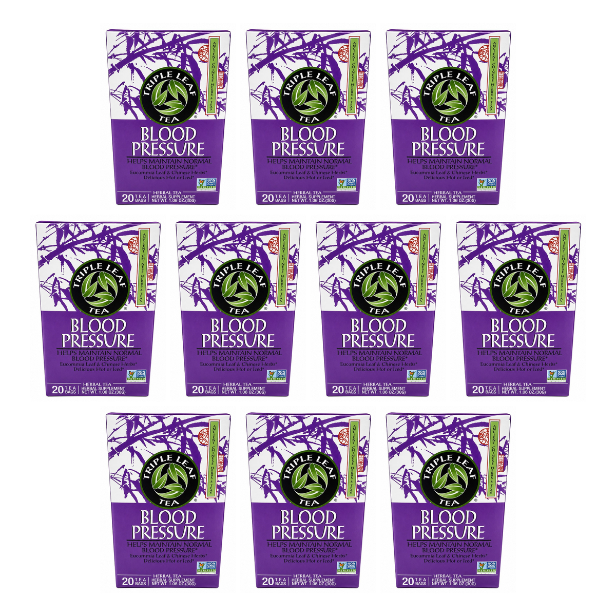 Triple Leaf Blood Pressure Tea pack of 10 boxes