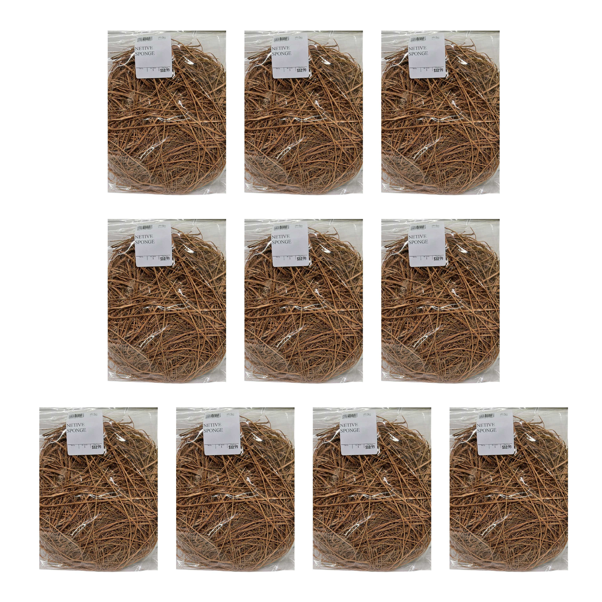 African Native Sponge pack of 10 bags
