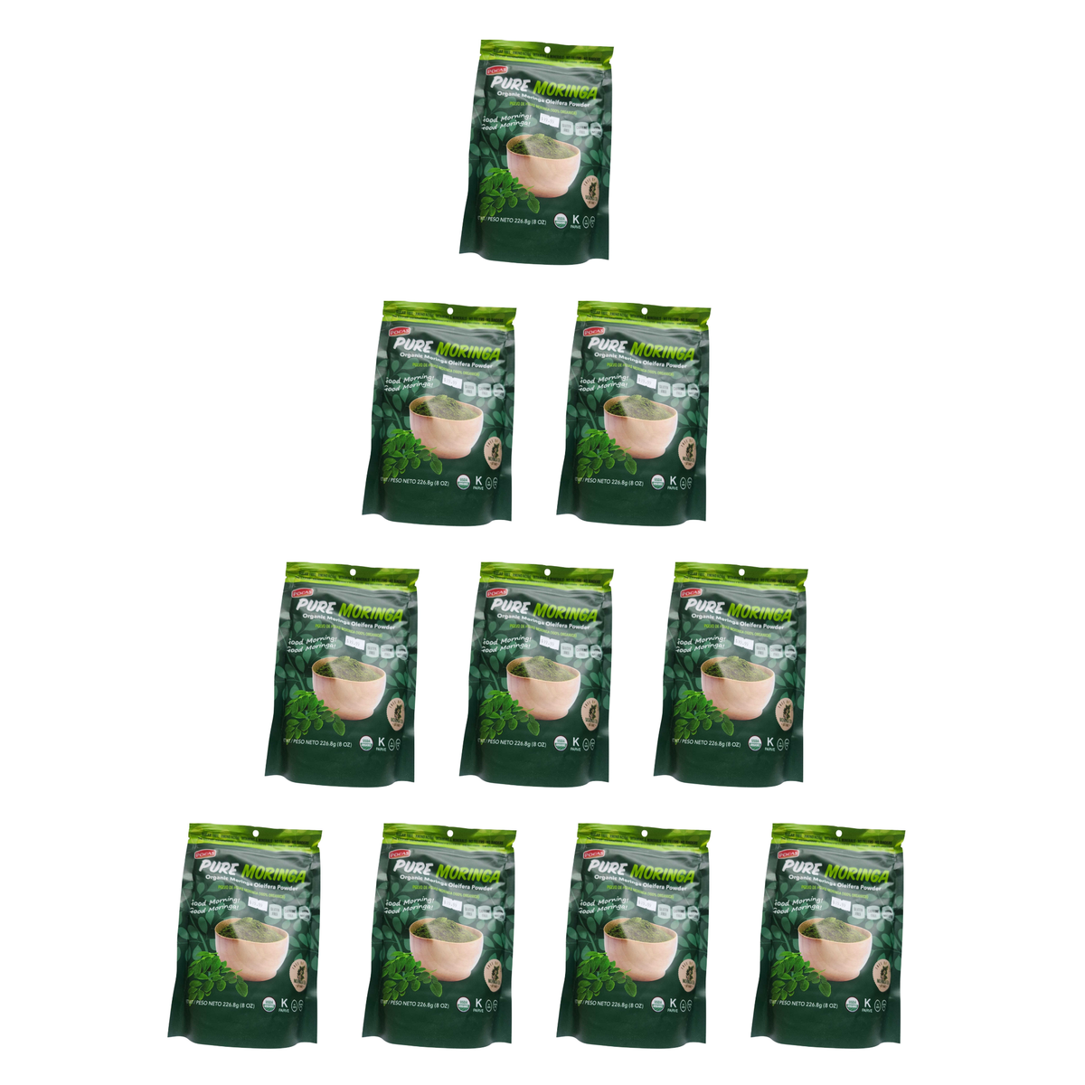 Pocas Pure Moringa Powder 8 oz pack of 10 bags