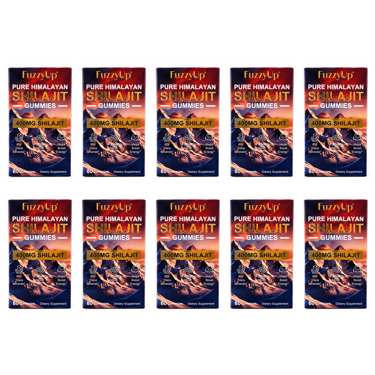 Shilajit Gummies pack of 10 boxes