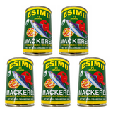 Esimu Pi Mackerel in Tomato Sauce with Chili pack of 5 cans