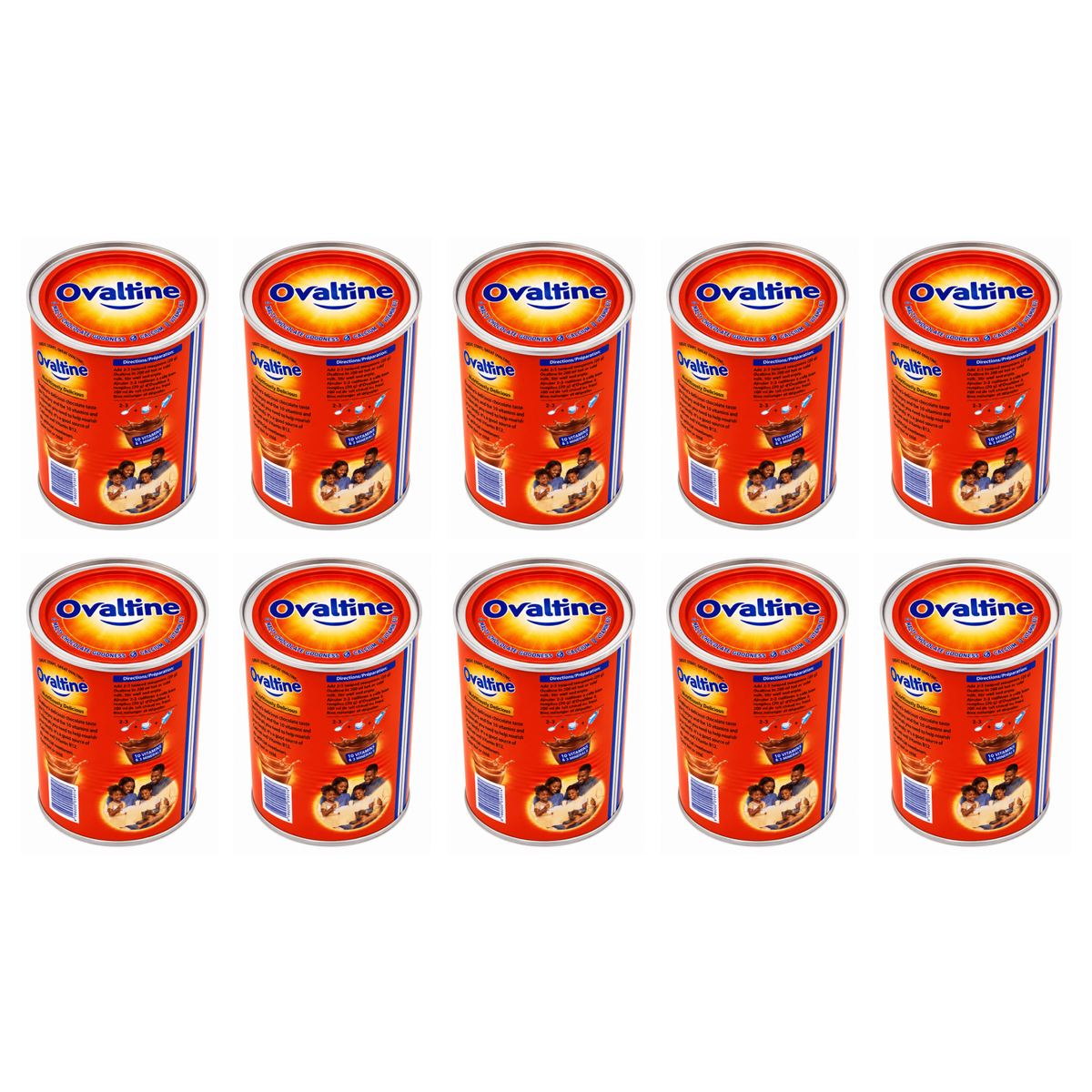 Ovaltine 400g pack of 10 cans