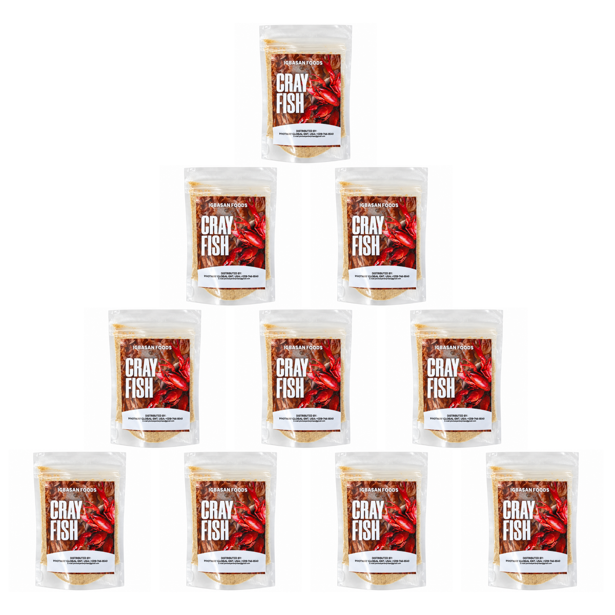 Igbasan Crayfish Seasoning pack of 10 pouches