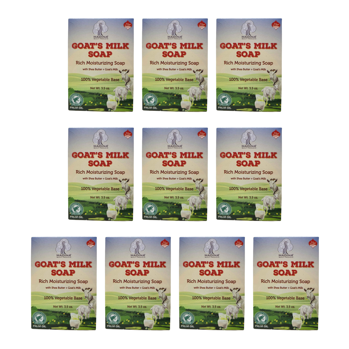 Goat's Milk Soap pack of 10 bars